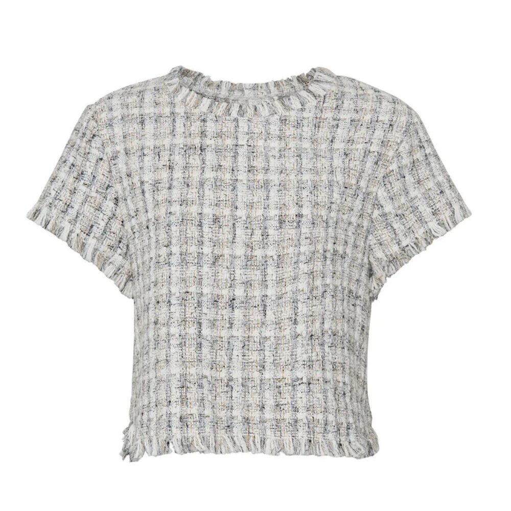 Cupcakes & Cashmere Tweed Top